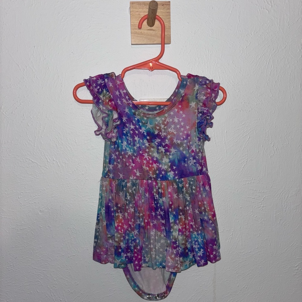 Little Sleepies Stardust twirl dress with bodysuit